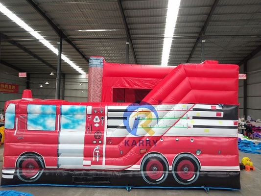Feuerwehrwagen aufblasbarer Türsteher Schieberegler für Party-Vermietungen Altersbereich 14 Jahre bis