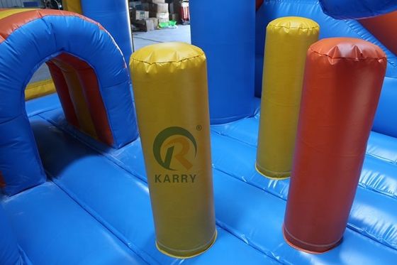 Unisex-Außenspielplatz 5*5m kommerzielles aufblasbares Delphin-Sprunghaus mit Rutsche