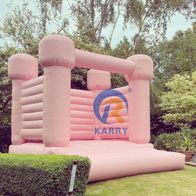 PORTABLE Pink Pastel Spring Schloss für die Party kommerzielle Moonwalk Hochzeit Sprunghaus