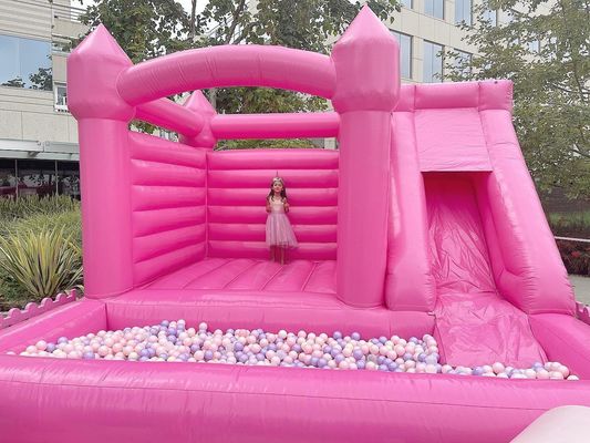 Hand gezeichnet Hochzeit Sprungschloss Jumper mit Rutsche und Ball Pit Express Air Shipping