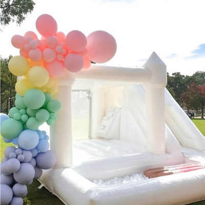 Hand gezeichnet Hochzeit Sprungschloss Jumper mit Rutsche und Ball Pit Express Air Shipping