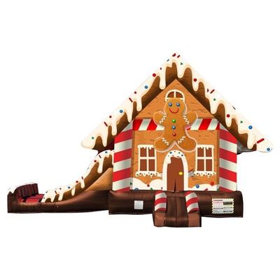CE-zertifizierte und tragbare Weihnachts- aufblasbare Türsteher-Sprunghaus-Slide