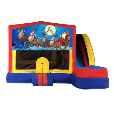 CE-zertifizierte und tragbare Weihnachts- aufblasbare Türsteher-Sprunghaus-Slide