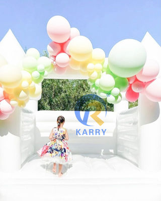 Outdoor-Spielplatz aufblasbare Burg Sprung-Combo für weiße Hochzeit Unisex Party-Spiel