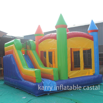 EN14960 Zertifizierte aufblasbare Schlossslide 5 in 1 mit individuellem Design