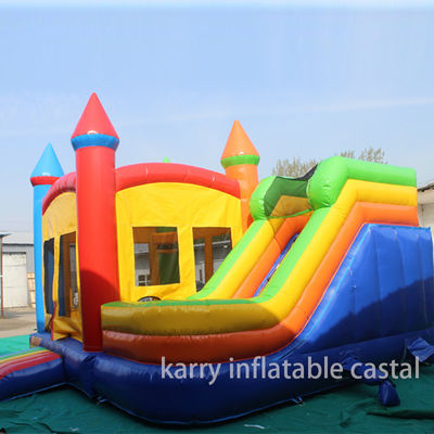 EN14960 Zertifizierte aufblasbare Schlossslide 5 in 1 mit individuellem Design