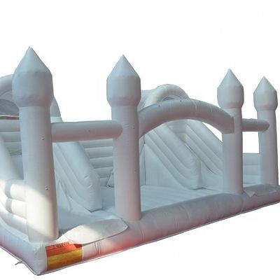 Kommerzielle aufblasbare Schloss Hochzeits-Thema Sprungschloss-Slide-Combo für den Versand