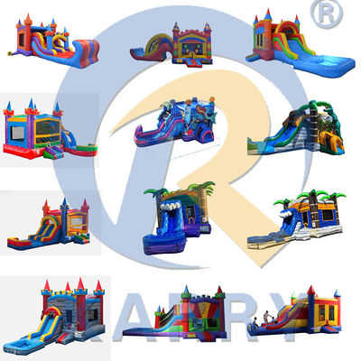 Kommerzielle aufblasbare Schloss Hochzeits-Thema Sprungschloss-Slide-Combo für den Versand