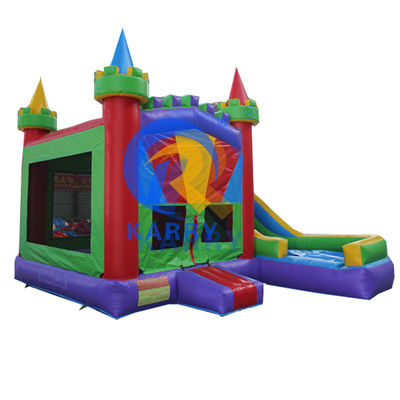 Vergnügungsbouncer Jumper Combo Moonwalk PVC aufblasbarer Bouncer mit Wasserrutsche