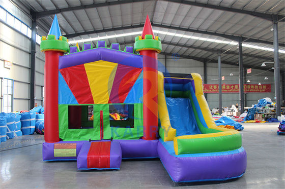Vergnügungsbouncer Jumper Combo Moonwalk PVC aufblasbarer Bouncer mit Wasserrutsche