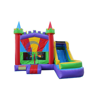 Vergnügungsbouncer Jumper Combo Moonwalk PVC aufblasbarer Bouncer mit Wasserrutsche
