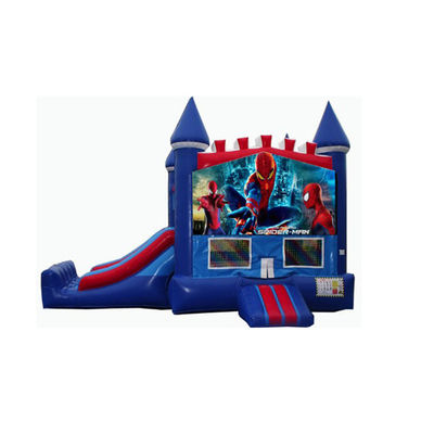 14 Years Up Superheld Spiderman Aufblasbares Sprunghaus Wasserrutschbecken mit Pooldesign