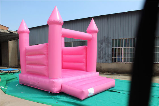 Springen und Springen auf der Hochzeitsfeier 13 * 13ft Pink Aufblasung Schloss für Vergnügungspark