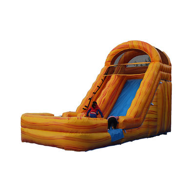 Sommer-Wasserpark Kinderspielzeug Spiel 18ft PVC aufblasbare Wasserrutsche mit Pool