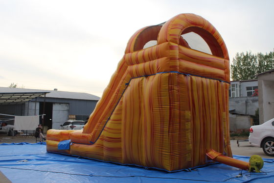Sommer-Wasserpark Kinderspielzeug Spiel 18ft PVC aufblasbare Wasserrutsche mit Pool