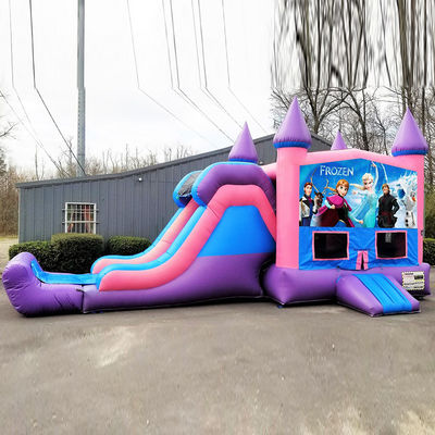 Outdoor-Spielplatz aufblasbar eingefrorene Hüpfburg mit Rutsche