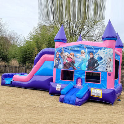 Outdoor-Spielplatz aufblasbar eingefrorene Hüpfburg mit Rutsche