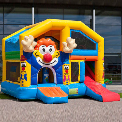 Kinder Clown aufblasbarer Türsteher Außenspielplatz mit Rutsche Versand per See/Luftverkauf