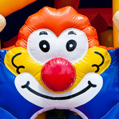 Kinder Clown aufblasbarer Türsteher Außenspielplatz mit Rutsche Versand per See/Luftverkauf