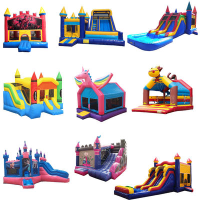 Schloss Party Time Aufblasbare Sprung-Sprung Schloss Rutsche mit CE Bläser und Reparatur-Kits