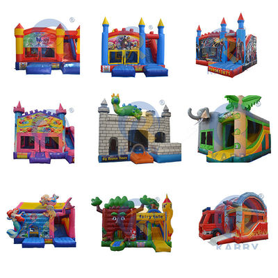 Bringen Sie Ihre Partys auf die nächste Stufe mit unserem Blauen Quadratziegel aufblasbaren Schloss