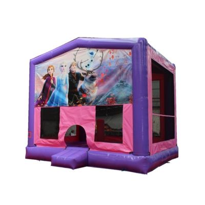 PORTABLE Eigenschaften Aufblasbares Schloss PVC Sprunghaus Sprungrutsche für Kinder Spaß