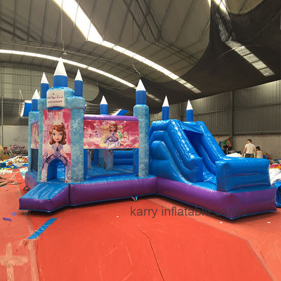 Hot Princess Party Sprungburg mit Schiebereglern PVC Spielplatz Ausrüstung