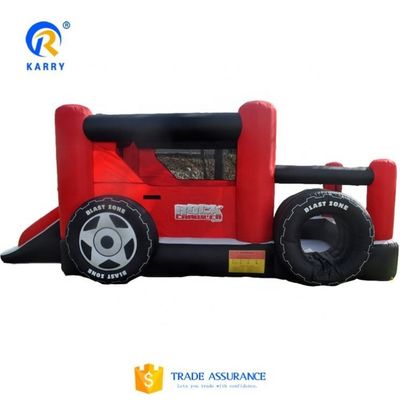 Schloss Sprung Spiele PVC aufblasbare Blast Zone Rock Crawler Sprunghaus mit Rutsche