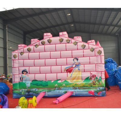 Kleinkind Pink Castle Aufblasbare Chamäleon Sprungkasten Combo Rutsche mit Zubehör