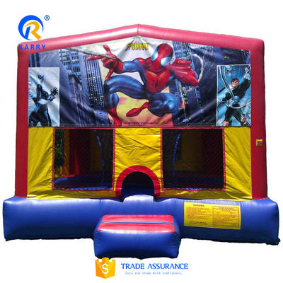 Spiderman aufblasbarer Aussteiger für Kinder kundenspezifische Farbe aufblasbares Kinder Trampolin