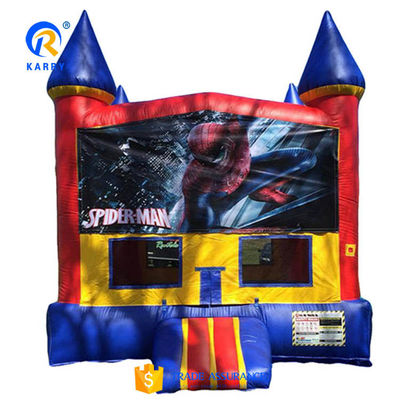 Spiderman aufblasbarer Aussteiger für Kinder kundenspezifische Farbe aufblasbares Kinder Trampolin
