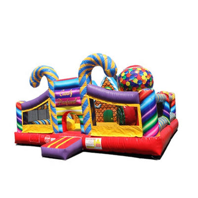 14 Jahre hoch PVC Kinder Spaß Vergnügungspark Süßigkeiten aufblasbare Springburg für Outdoor-Spaß