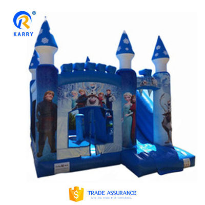 angepasste Farbe Prinzessin Schloss/Slide Combo PORTABLE Frozen Thema PVC Sprungschloss