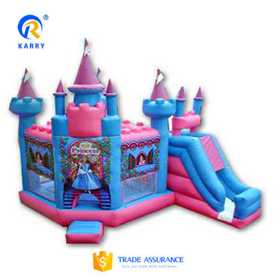 angepasste Farbe Prinzessin Schloss/Slide Combo PORTABLE Frozen Thema PVC Sprungschloss