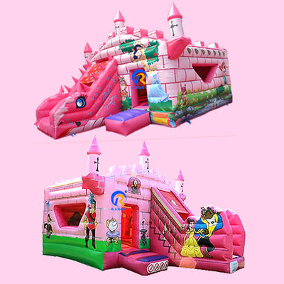 Schöne Prinzessin Schloss aufblasbarer Türsteher für Kinder Springen Spaß im Vergnügungspark