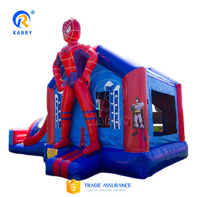 Populärer Markt Spider-Man aufblasbare Schloss Sprung Combo mit kundenspezifischen Service