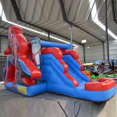Populärer Markt Spider-Man aufblasbare Schloss Sprung Combo mit kundenspezifischen Service