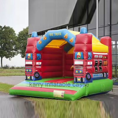 Feuerwehrwagen PVC kommerzielles Sprunghaus für Veranstaltungen aufblasbares Sprunghaus