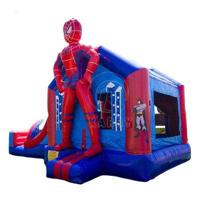 4*7*3.5m oder maßgeschneiderte Größe Spider-Man aufblasbare Springburg-Slide-Combo für die Party