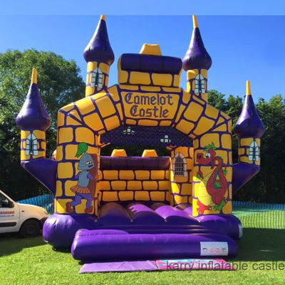 Freigabe Camelot Bouncy Castle benutzerdefinierte aufblasbare Burg Combo für Unterhaltung