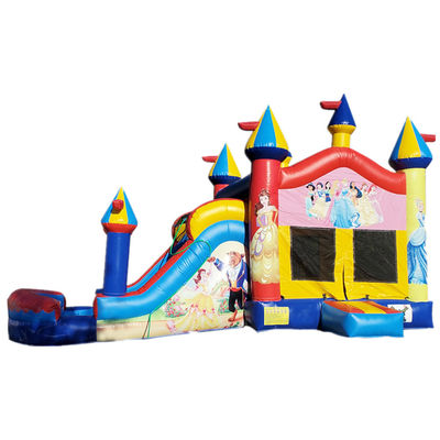 Anpassungslogo Akzeptable kommerzielle aufblasbare Sprungschloss-Slide-Combo