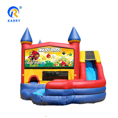 Aufblasbare Schlossslide für Kinder PVC-Material Unisex Ireful Vögel Sprunghaus
