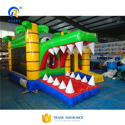 EN14960 Zertifizierter aufblasbarer Schloss Sprungrutschkombi-Hindernis-Springer