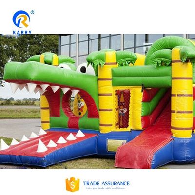 EN14960 Zertifizierter aufblasbarer Schloss Sprungrutschkombi-Hindernis-Springer