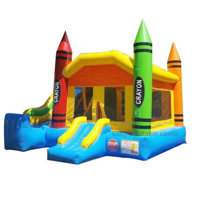 Portable Small Crayon Inflatable Moonwalk Bounce House mit EN71/CE/Lead-Zertifikat