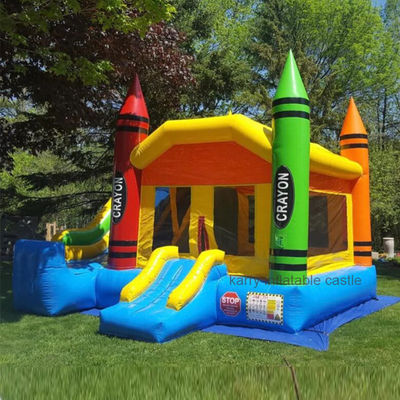 Portable Small Crayon Inflatable Moonwalk Bounce House mit EN71/CE/Lead-Zertifikat