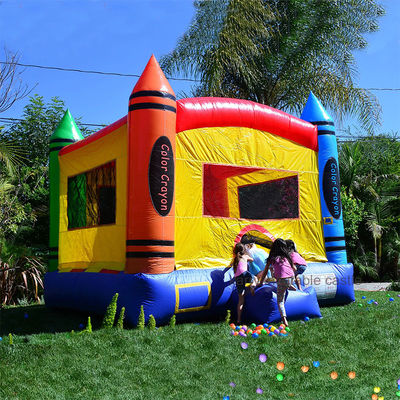 Portable Small Crayon Inflatable Moonwalk Bounce House mit EN71/CE/Lead-Zertifikat