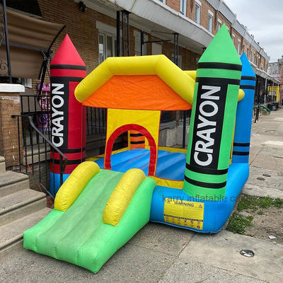 Portable Small Crayon Inflatable Moonwalk Bounce House mit EN71/CE/Lead-Zertifikat