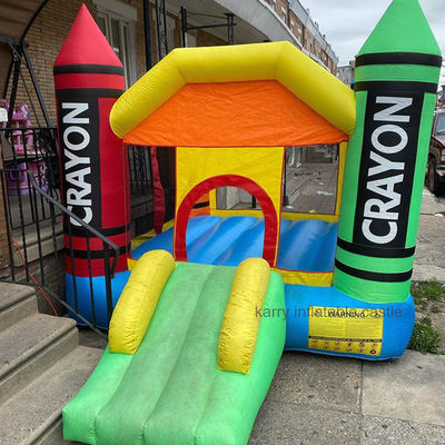 Portable Small Crayon Inflatable Moonwalk Bounce House mit EN71/CE/Lead-Zertifikat