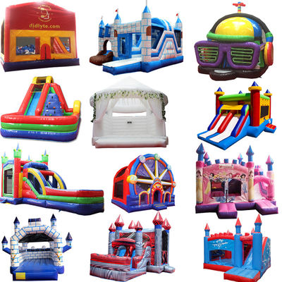 Unisex aufblasbare Fun City Ausrüstung mit Sprungburg und Rutschkombination